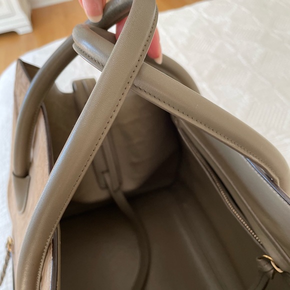 Celine Phantom Croc Embossed Luggage Handbag - Picture 3 of 10